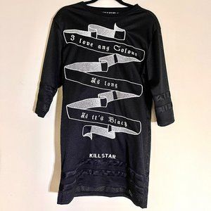 KILLSTAR "I Love Any Colour As Long As It's Black" Hockey Dress